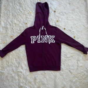 Victoria’s Secret - Pink Graphic Zip Up Hoodie